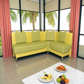 Скамья угловая Селена (оливковый)