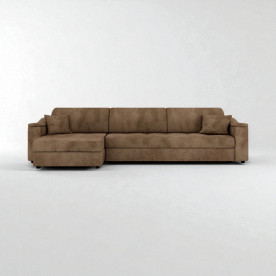 Угловой диван Брайт У-19 (коричневый)