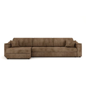 Угловой диван Брайт У-19 (коричневый)