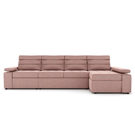 Угловой модульный диван Денвер (розовое золото)